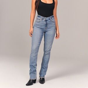Abercrombie crisscross slim straight jeans